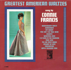 Connie Francis : Greatest American Waltzes (LP, Mono, MGM)