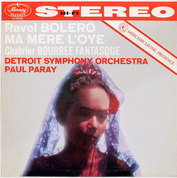 Maurice Ravel, Emmanuel Chabrier, Detroit Symphony Orchestra, Paul Paray : Bolero / Ma Mere L'Oye / Bourree Fantasque (LP)