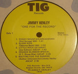 Jimmy Henley : One For The Record (LP)