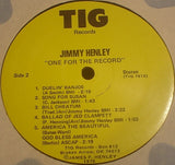 Jimmy Henley : One For The Record (LP)