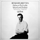 Benjamin Britten - Vocal Ensemble Quink : Hymn To St. Cecelia / Sacred And Profane (LP)