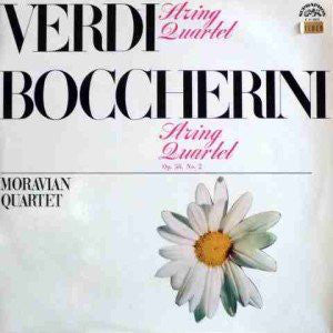 Moravian Quartet, Luigi Boccherini, Giuseppe Verdi : Verdi String Quartet In E Minor / Boccherini String Quartet In E Flat Major (LP)