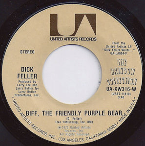 Dick Feller : Biff, The Friendly Purple Bear / Goodbye California (7")