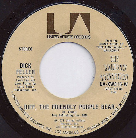 Dick Feller : Biff, The Friendly Purple Bear / Goodbye California (7