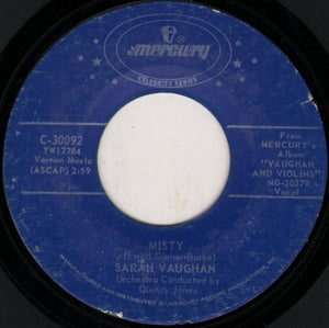 Sarah Vaughan : Misty / Broken Hearted Melody (7", RE)