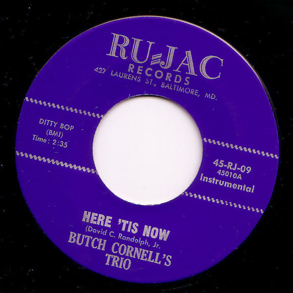 Butch Cornell's Trio : Here 'Tis Now  (7