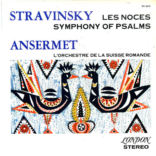 Igor Stravinsky, Ernest Ansermet, L'Orchestre De La Suisse Romande : Les Noces / Symphony Of Psalms (LP)