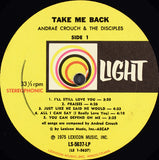 Andraé Crouch & The Disciples : Take Me Back (LP, Album, Gat)