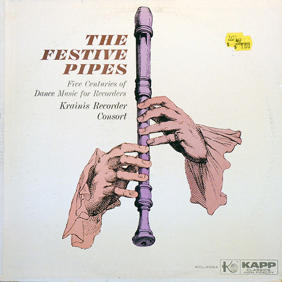 Krainis Recorder Consort : The Festive Pipes - Volume 1 (LP)