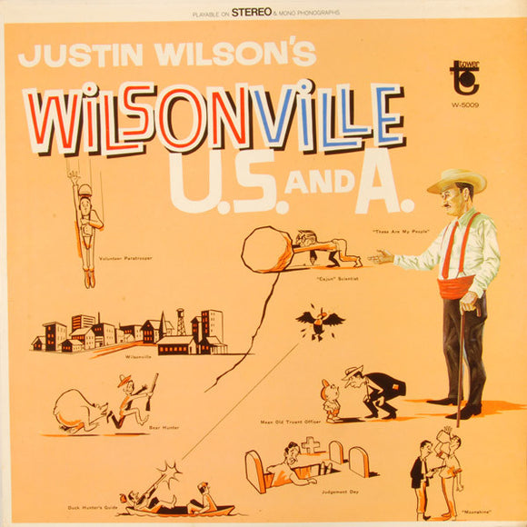 Justin Wilson : Justin Wilson's Wilsonville U.S. And A. (LP, Mono)