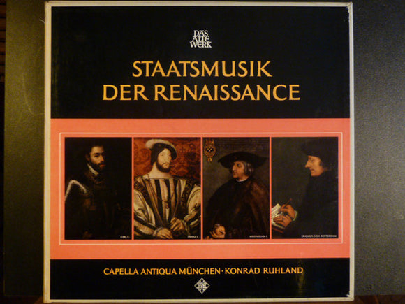 Capella Antiqua München, Konrad Ruhland : Staatsmusik Der Renaissance (2xLP + Box)