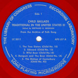 Bertrand H. Bronson : Child Ballads Traditional In The United States (I) (LP, Comp, Red)