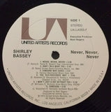 Shirley Bassey : Never Never Never (LP, Album, Gat)