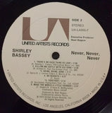 Shirley Bassey : Never Never Never (LP, Album, Gat)