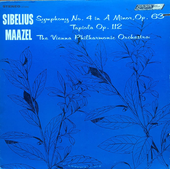 Lorin Maazel, Jean Sibelius, Wiener Philharmoniker : Symphony No.4 / Tapiola (LP)