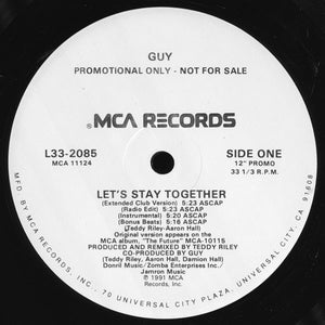 Guy : Let's Stay Together (12", Maxi, Promo)