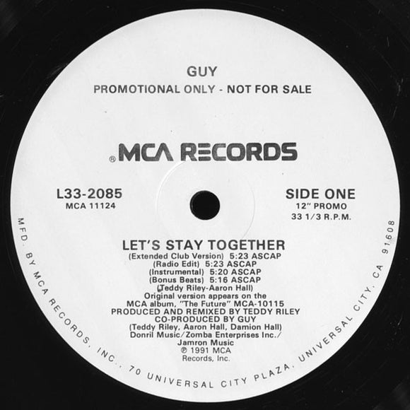 Guy : Let's Stay Together (12