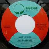 David Geddes : The Last Game Of The Season (A Blind Man In The Bleachers) / Wise Up Girl (7", Single, PL )