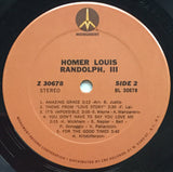 Homer Louis Randolph, III* : Homer Louis Randolph, III (LP, Album)