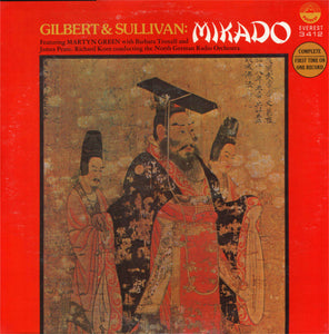 Gilbert & Sullivan : Featuring Martyn Green With Barbara Troxell And James Pease . Richard Korn Conducting The North German Radio Orchestra* : Mikado (LP, Album)