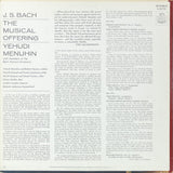 Johann Sebastian Bach, Yehudi Menuhin With Members Of Bath Festival Orchestra And Elaine Shaffer : The Musical Offering (LP)