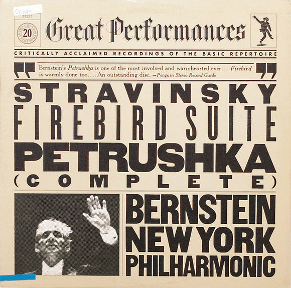 Igor Stravinsky / Leonard Bernstein / The New York Philharmonic Orchestra : Firebird Suite / Petrushka (Complete) (LP, Album, RE)