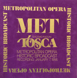 Giacomo Puccini, Dimitri Mitropoulos, Renata Tebaldi, Richard Tucker (2), Fernando Corena, Leonard Warren : Tosca - Metropolitan Opera‎ Historic Broadcast Recording (2xLP, Album)