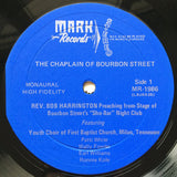 Bob Harrington, Wally Fowler, Ronnie Kole : The Chaplain Of Bourbon Street (LP)