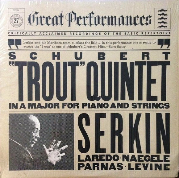 Franz Schubert, Rudolf Serkin : Quintet In A Major For Piano And Strings, Op.114 (