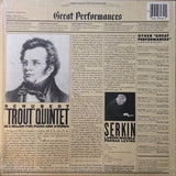 Franz Schubert, Rudolf Serkin : Quintet In A Major For Piano And Strings, Op.114 ("Trout") (LP, RE)