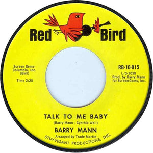 Barry Mann : Talk To Me Baby (7", Single)