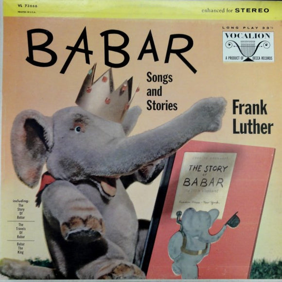 Frank Luther (2) : Babar Songs And Stories (LP)