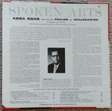 Honorable Abba Eban : Reads From The Psalms Ecclesiastes In English And Hebrew (LP)