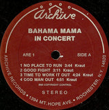 Bahama Mama : In Concert (LP)