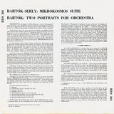 Béla Bartók - Tibor Serly, The New Symphony Orchestra Of London, Tibor Serly, Franco Autori, Jean Pougnet : Mikrokosmos Suite / Two Portraits For Orchestra (LP, Mono)