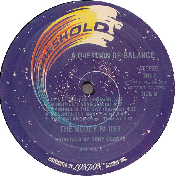 Buy The Moody Blues : A Question Of Balance (LP, Album, RE) Online for a  great price – vINYLhEADZ.com