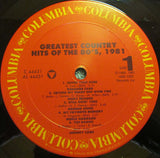 Various : Greatest Country Hits Of The 80's, 1981 (LP, Comp)