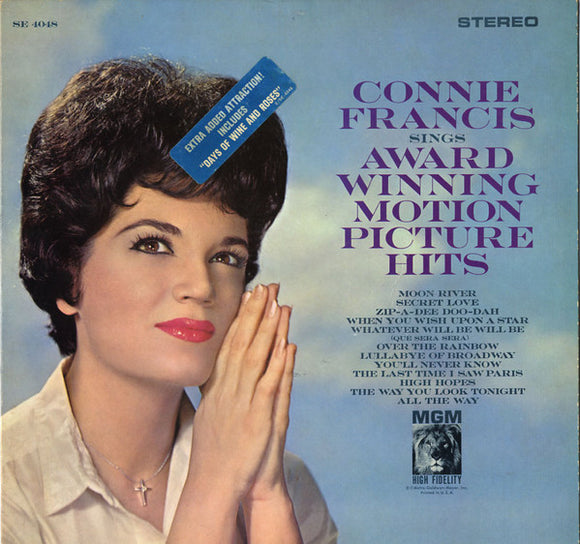 Connie Francis : Sings Award Winning Motion Picture Hits (LP, Album)