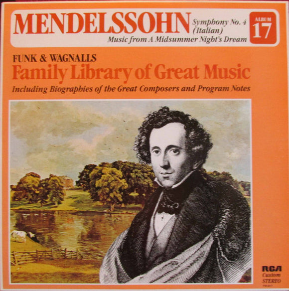 Felix Mendelssohn-Bartholdy : Symphony No. 4 (Italian),Music Form A Midsummer Night's Dream (LP, Album, RE)