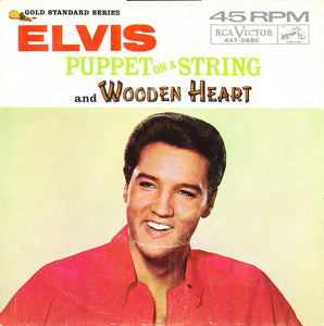 Elvis Presley : Puppet On A String / Wooden Heart (7", Roc)