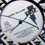 Andre Williams (2) : So Hard To Let You Go (12", Single, Promo)