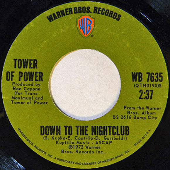 Tower Of Power : Down To The Night Club / What Happened To The World That Day (7