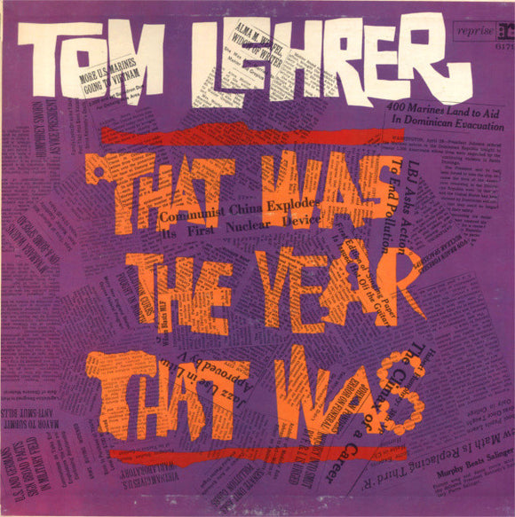 Tom Lehrer : That Was The Year That Was (LP, Album, Mono)