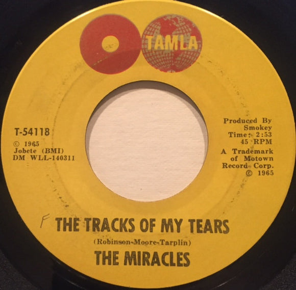 The Miracles : The Tracks Of My Tears / A Fork In The Road (7