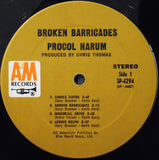 Procol Harum : Broken Barricades (LP, Album, Pit)