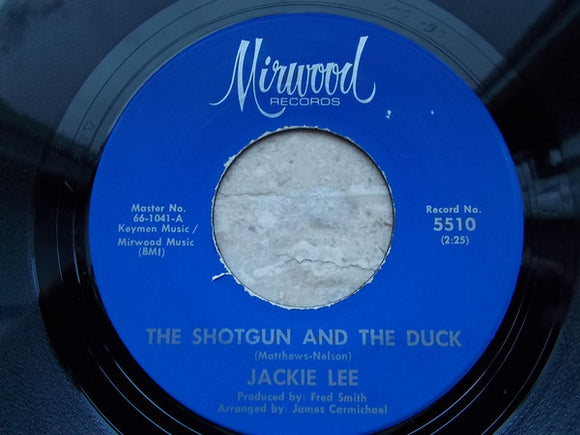 Jackie Lee : The Shotgun And The Duck / Do The Temptation Walk  (7