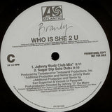 Brandy (2) : Who Is She 2 U (Dance Mixes) (2x12", Promo)