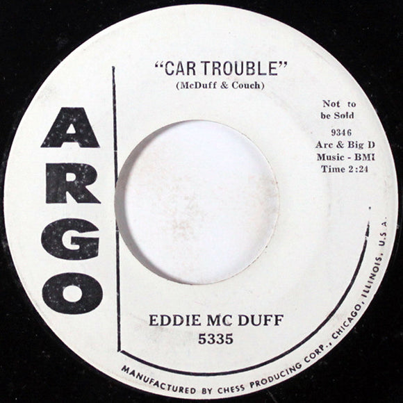 Eddie McDuff : Car Trouble / Suddenly (7