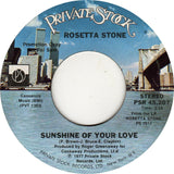 Rosetta Stone (2) : Sunshine Of Your Love / At The Disco (7", Promo)