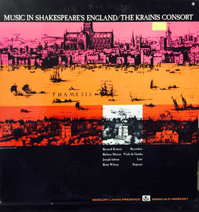 Krainis Consort : Music In Shakespeare's England (LP, Album, Mono)